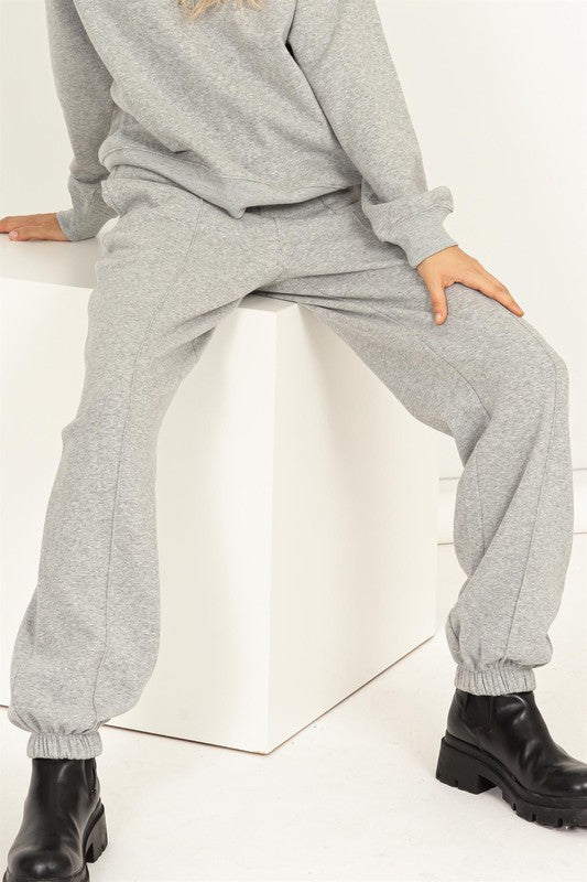 Women's High-Waisted Pintuck Sweatpants