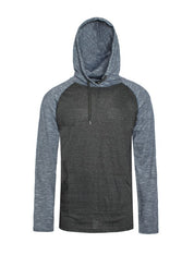 Unisex Lightweight Raglan Hoodie with Contrasting Sleeves