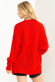 Women's Oversized Open Front Cardigan Sweater