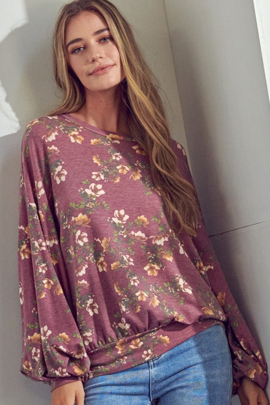 Women's Allover Floral Print Sweatshirts