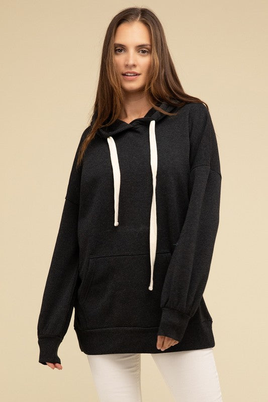 Women's Oversized Longline Hoodie Sweatshirt