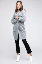 Women's Loose Fit Twist Knitted Open Front Cardigan