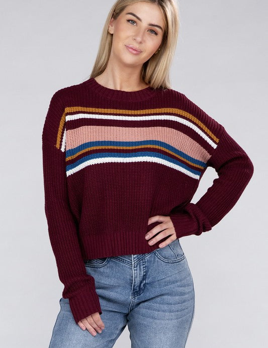 Striped Pullover Sweater