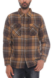 Men's Regular Fit Checker Plaid Flannel Shirt