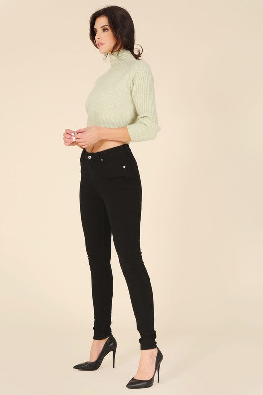 Women's Stretch Black Skinny Jeans