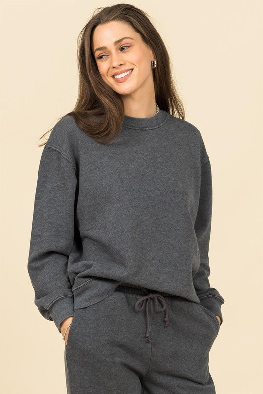 Women's Oversized Casual Sweatshirt Dress