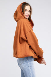 Women's Oversized Stitch Detail Hoodie