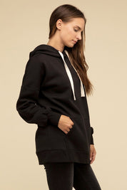 Women's Oversized Longline Hoodie Sweatshirt