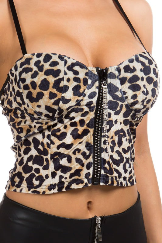 Party Dress Top Animal Print