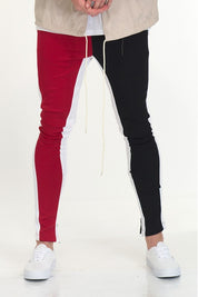 TWO TONE COLOR BLOCK TRACK PANT JOGGER