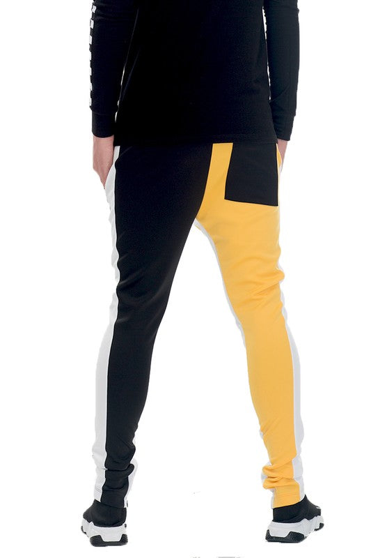 TWO TONE COLOR BLOCK TRACK PANT JOGGER