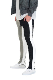 TWO TONE COLOR BLOCK TRACK PANT JOGGER