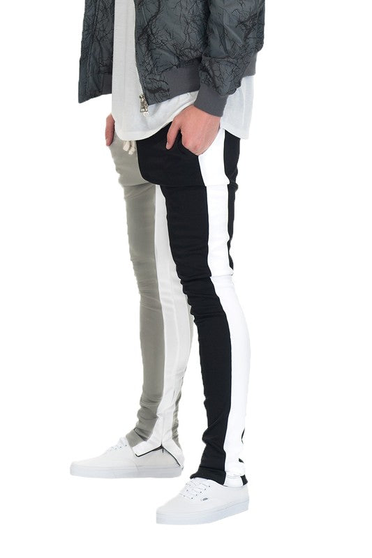 TWO TONE COLOR BLOCK TRACK PANT JOGGER