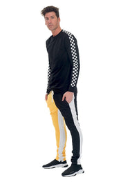 TWO TONE COLOR BLOCK TRACK PANT JOGGER