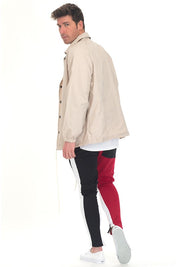 TWO TONE COLOR BLOCK TRACK PANT JOGGER