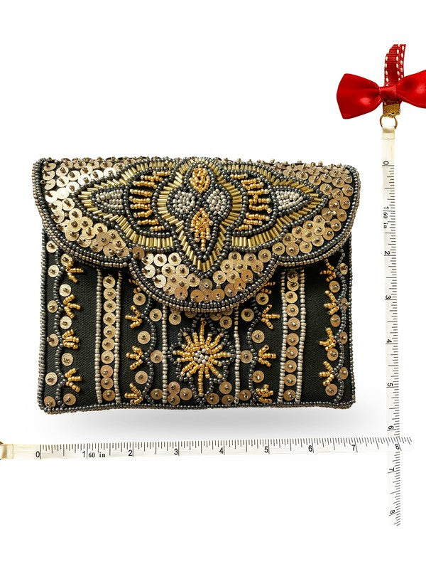 Midnight Dream Beaded Clutch Handbags Lmc 103