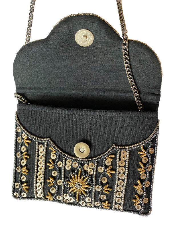 Midnight Dream Beaded Clutch Handbags Lmc 103
