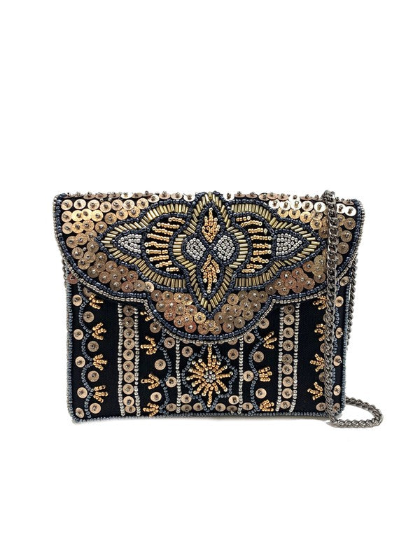Midnight Dream Beaded Clutch Handbags Lmc 103