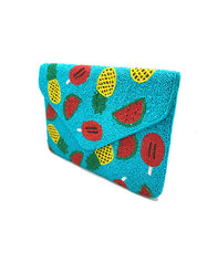 Tropical Fruit Beaded Clutch  CMI BG 5043