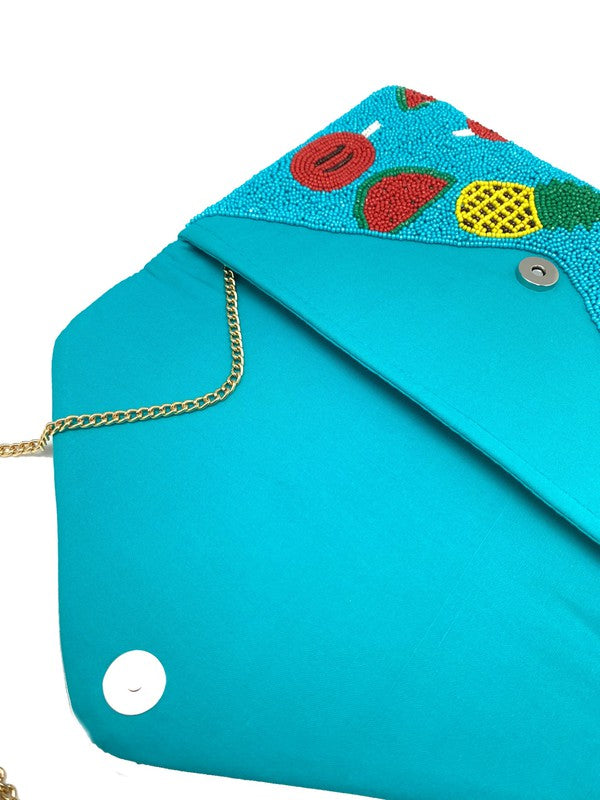 Tropical Fruit Beaded Clutch  CMI BG 5043