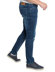 Knee Rip Rip Slim Taper Denim Jeans