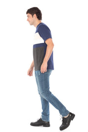 Distressed Slim Taper Denim Jeans