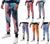 COTTON TYE DYE SWEAT PANTS
