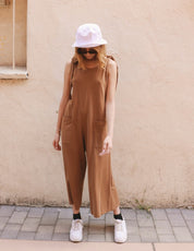Faye Jumpsuit Saddle