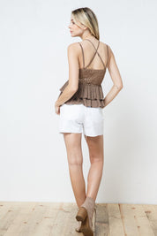 Brown Laced Top