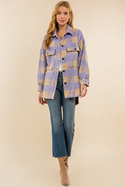 Plaid Loose Shirt Jacket