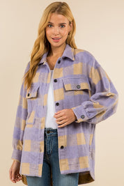 Plaid Loose Shirt Jacket