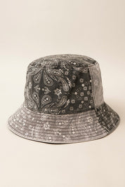 Paisley Pattern Cotton Safari Bucket Hat