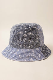 Paisley Pattern Cotton Safari Bucket Hat