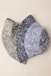 Paisley Pattern Cotton Safari Bucket Hat