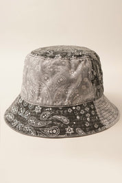 Paisley Pattern Cotton Safari Bucket Hat