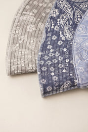 Paisley Pattern Cotton Safari Bucket Hat