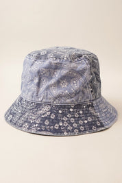 Paisley Pattern Cotton Safari Bucket Hat