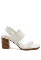 Rag&Co Gertude Slingback Block Heel Leather Sandal