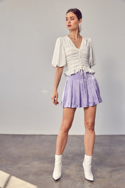 A LINE MINI SKIRT