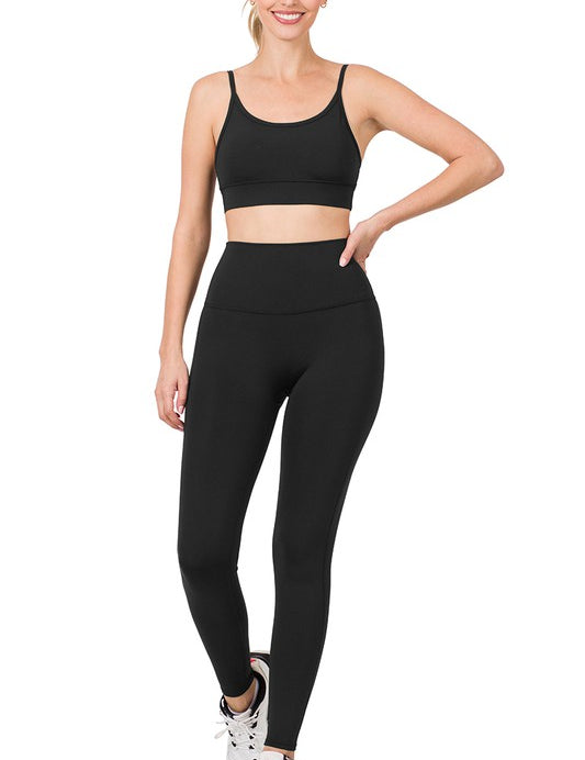 ATHLETIC CAMI BRA & LEGGINGS SET
