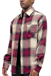 Mens Flannel Shirt Jacket Shacket