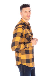 Vintage Mustard Flannel Shirt for Men -