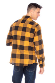 Vintage Mustard Flannel Shirt for Men -
