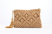 Macrame Tassel Clutch
