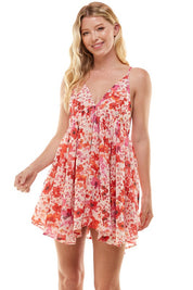 Sleeveless Floral Dress