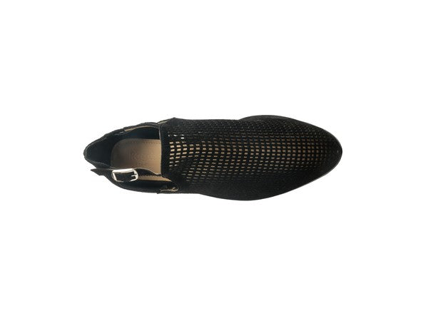Rosalyn Black Block Heeled Cut Out Sandal