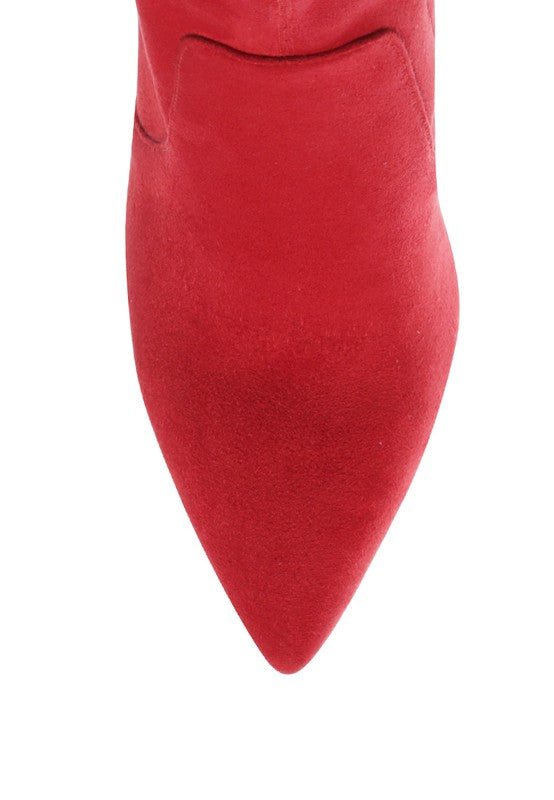 London Rag Zahara Pointed Block Heeled Boot