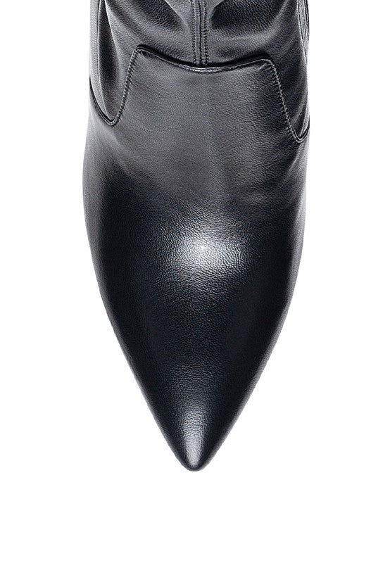 London Rag Zahara Pointed Block Heeled Boot