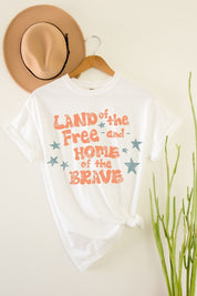 Land Of The Free Oversized Graphic Tee
