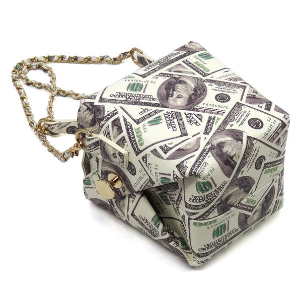 Lucky 100 Dollar Bills Takeout Box Chain Bag